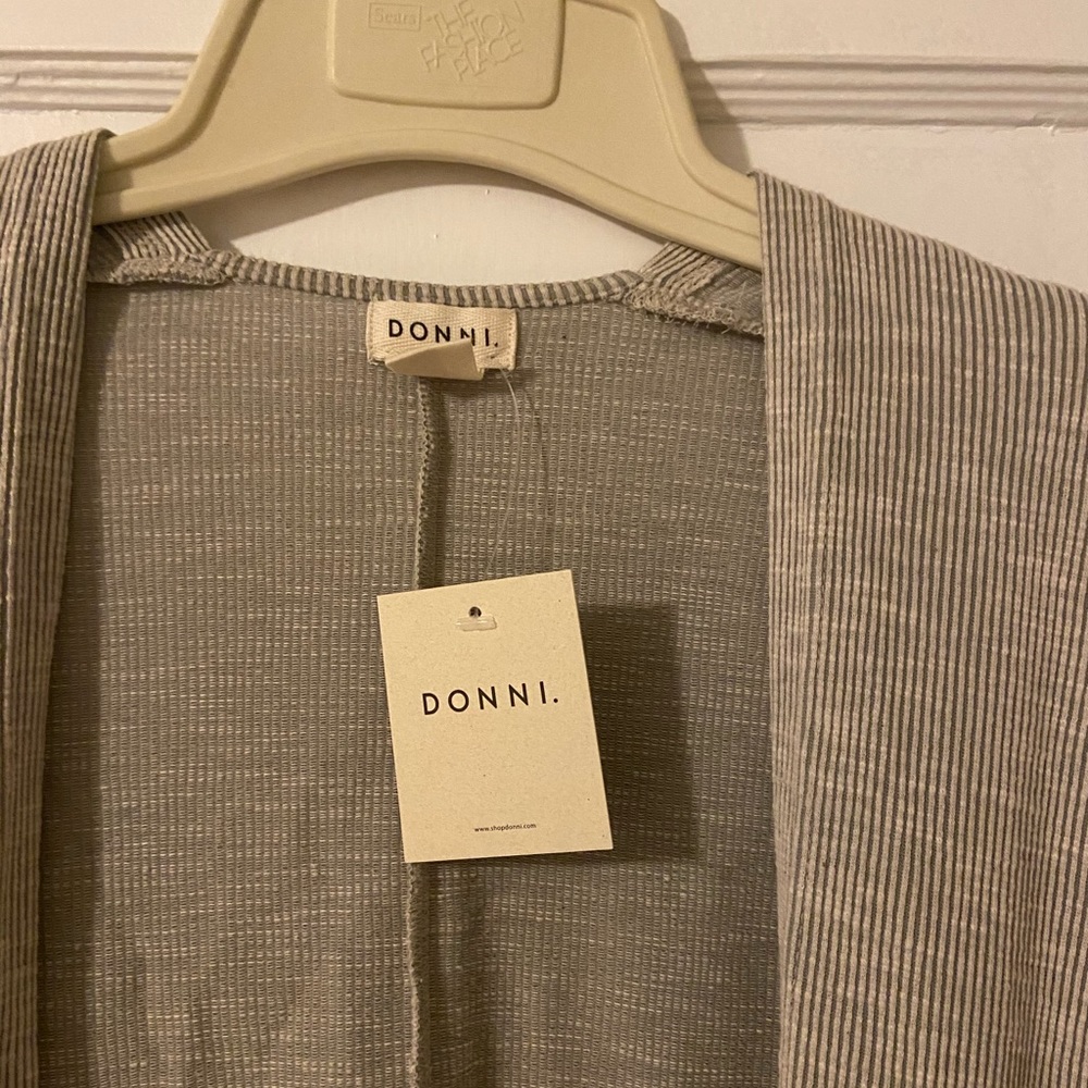 DONNI. Ribbed Sweater Coat